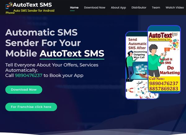 AutoTextSMS (Auto SMS Sender To Incoming Call, Outgoing Call , Missed Call